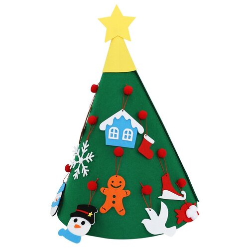 Новогодняя елка/ игрушки из фетра/ поделки из фетра для детей/ игрушка настольная, ZDK