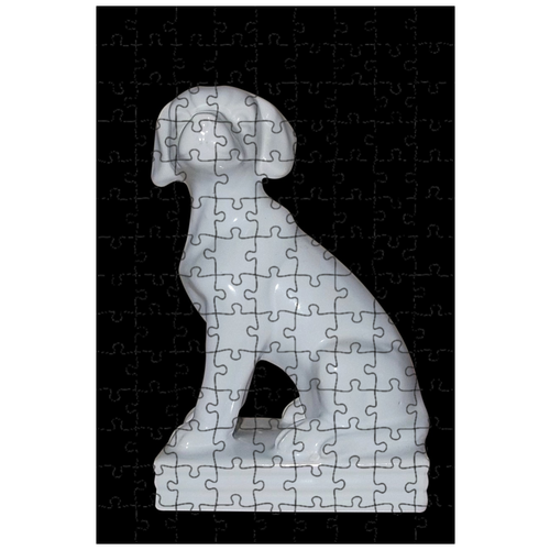 фото Магнитный пазл 27x18см."подставка для книг, фигура, фигура собаки" на холодильник lotsprints