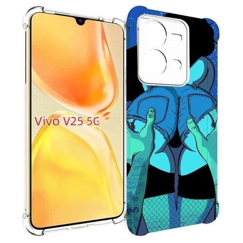 Чехол MyPads любитель потрогать для Vivo V25 5G / V25e задняя-панель-накладка-бампер