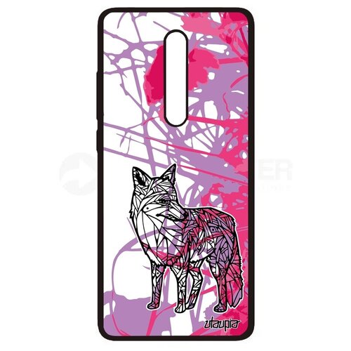 фото Противоударный чехол для мобильного // xiaomi redmi k20 // "лиса" коварная лис, utaupia, розовый