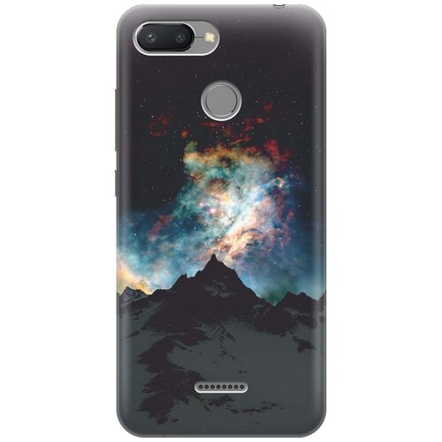 фото Gosso ультратонкий силиконовый чехол-накладка для xiaomi redmi 6 с принтом "горы и звезды"