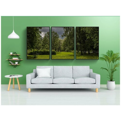 фото Набор модулных постеров для интерьера "перед грозой, перед дождем, пейзаж" 60x90 см. в тубусе, без рамки lotsprints