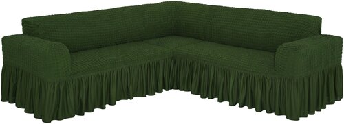Чехол Venera на угловой диван, цвет Зеленый