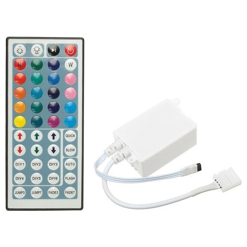 Мини-контроллер Ecola для RGB ленты, 12 – 24 В, 6 А, пульт ДУ