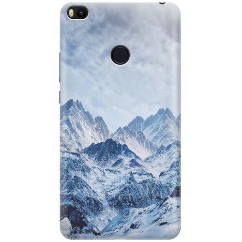 фото Gosso ультратонкий силиконовый чехол-накладка для xiaomi mi max 2 с принтом "снежные горы"