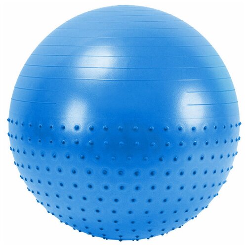 фото Мяч гимнастический anti-burst полу-массажный 65 см (синий) fbx-65-3 hawk