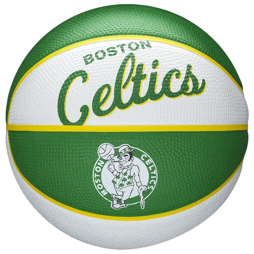 фото Баскетбольный мяч wilson team retro mini boston celtics, р. 3 зелeный