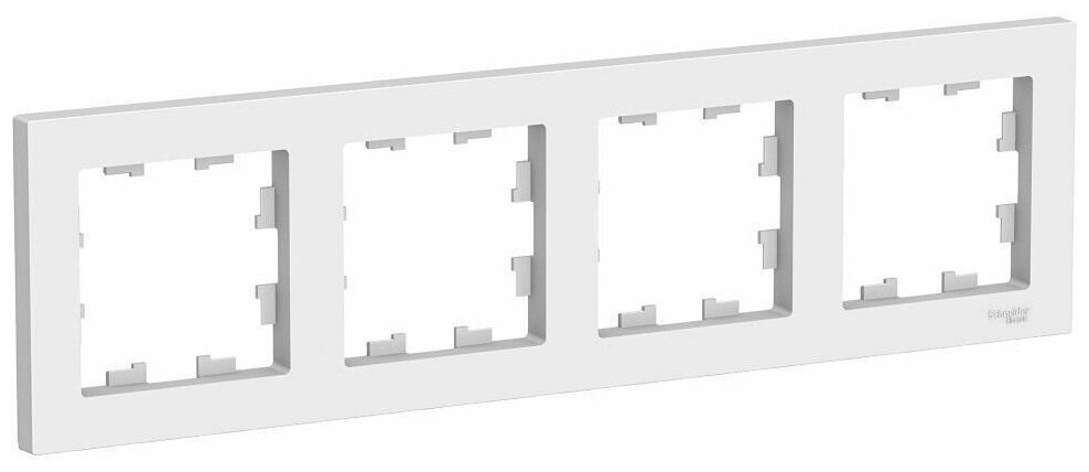 ATLASDESIGN 4-постовая Рамка универсальная белый Schneider Electric ATN000104