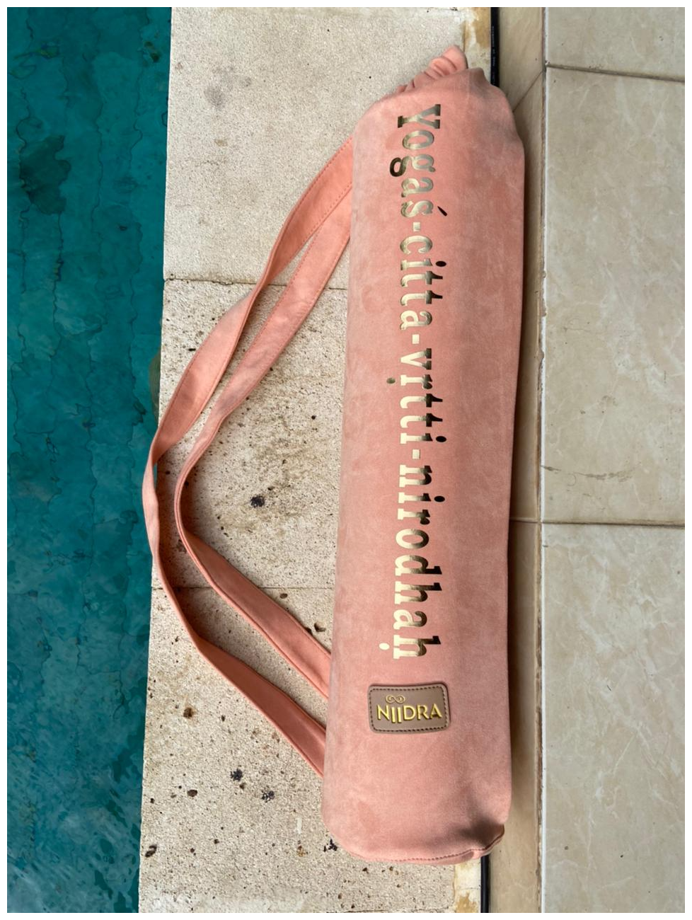 Чехол для коврика для йоги NiiDRA, модель Сутра, цвет грейпфрут, материал микрофибра, размер 80•25 см, подарок с каждым заказом