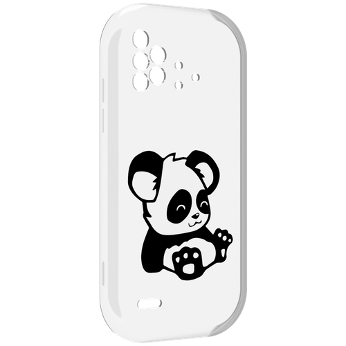 Чехол MyPads панда-детеныш детский для UMIDIGI Bison X10 / X10 Pro задняя-панель-накладка-бампер чехол mypads злая панда для umidigi bison x10 x10 pro задняя панель накладка бампер