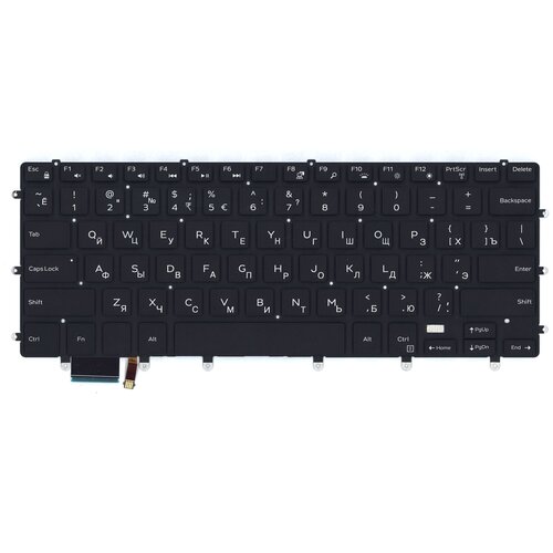 Клавиатура для ноутбука Dell XPS 15 9550 черная с подсветкой 2530₽