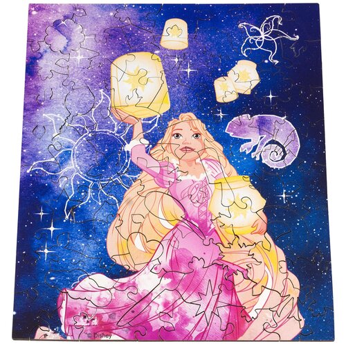 Пазл деревянный Disney 82 детали 28х23 см / развивающая игрушка / головоломка / настольная игра / Ulanik