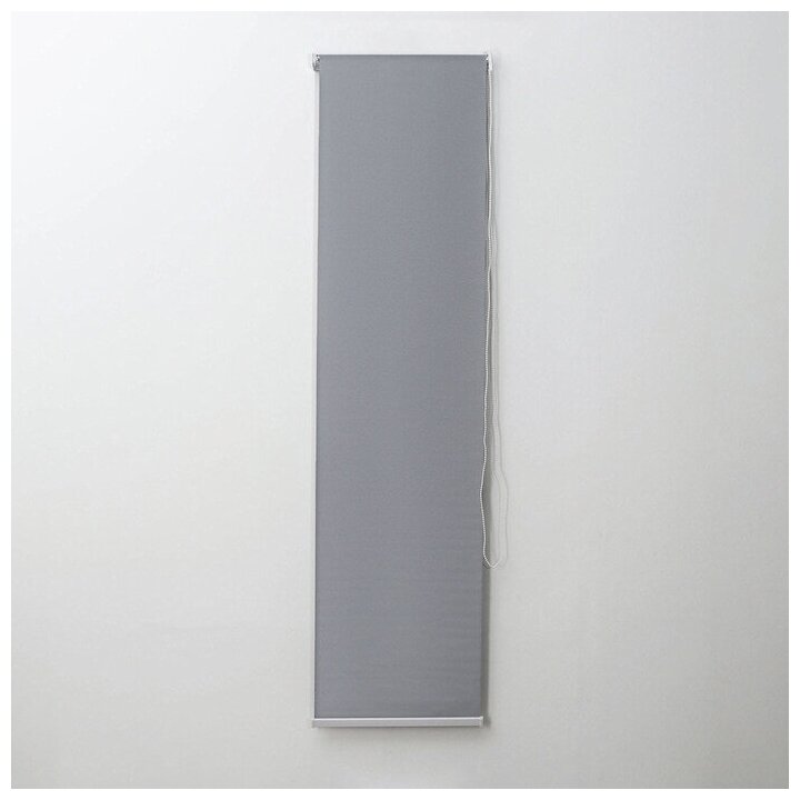 Romanoff Штора рулонная «Механика. Блэкаут» 50×180 см (с учётом креплений 35 см) цвет серый