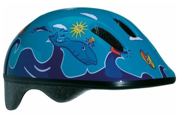 BELLELLI Шлем детский сине-голубой с дельфинами, М
