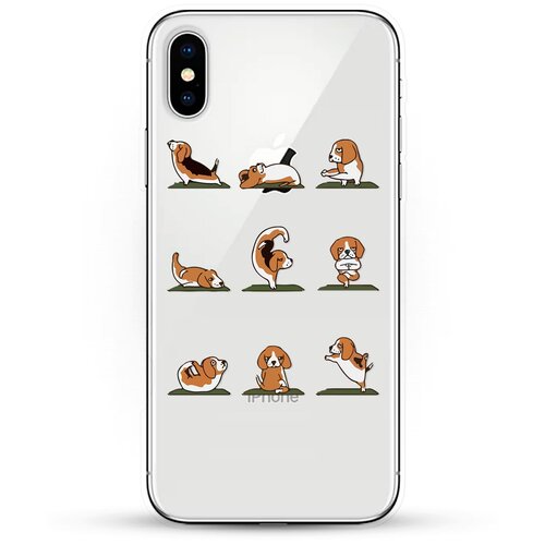 фото Силиконовый чехол зарядка от биглей на apple iphone xs andy & paul