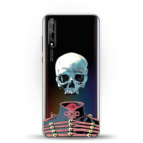 фото Силиконовый чехол череп на huawei y8p andy & paul