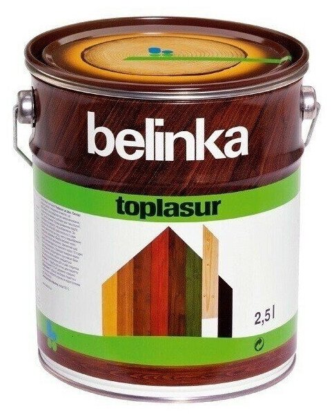 BELINKA (Белинка) TOPLASUR Лазурное покрытие для защиты древесины №12 Бесцветная, 2,5л