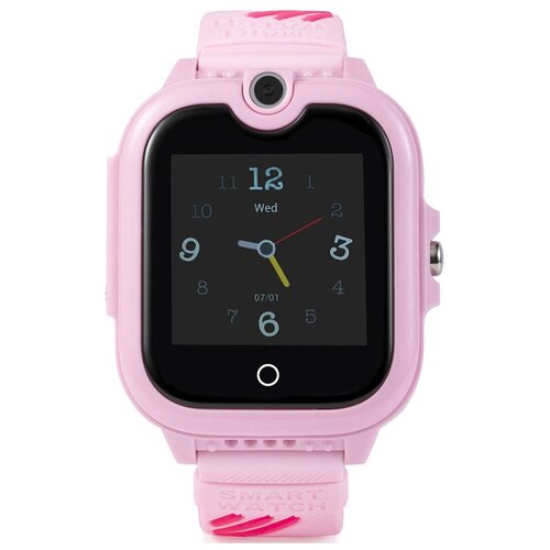 фото Детские умные часы smart baby watch kt13 с видео-звонком 4g (розовый)
