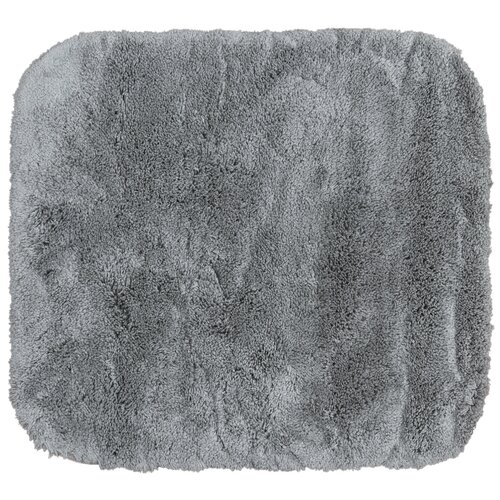фото Серый мягкий коврик для ванной комнаты confetti bath miami 3503 grey квадрат (50*57 см)