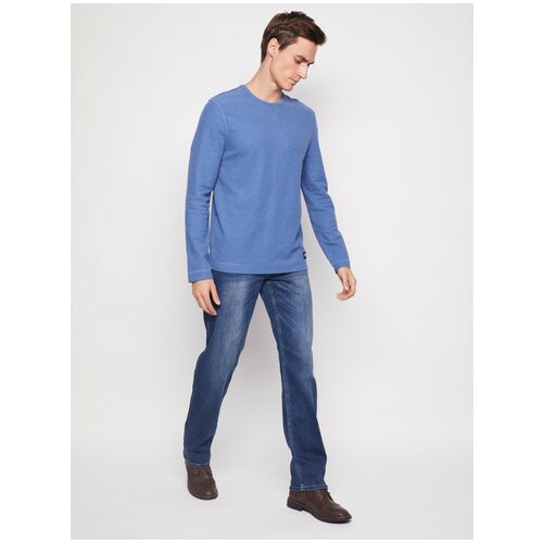 фото Прямые джинсы фасона regular, цвет голубой, размер 38 zolla