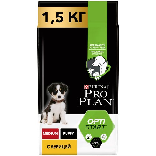 PRO PLAN OPTISTART PUPPY MEDIUM для щенков средних пород с курицей (3 кг х 4 шт)