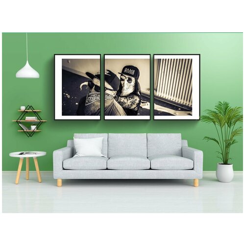 фото Набор модулных постеров для интерьера "гангстер, бандит, мафия" 60x90 см. в тубусе, без рамки lotsprints