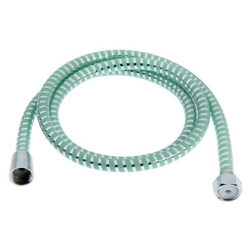Душевой шланг ZEIN Z06PG 150 см с пластиковой конусообразной гайкой ПВХ зеленый 358₽