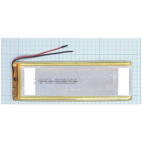 фото Аккумулятор li- pol (батарея) 4*45*143мм 2pin 3.7v/3000mah vbparts