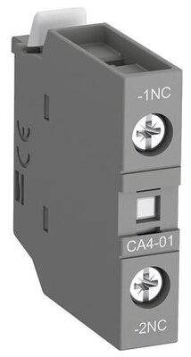 Блок контактный CA4-01 (1НЗ) фронтальный для контакторов AF09-AF96 реле NF22E-NF40E, ABB 1SBN010110R1001 (1 шт.)