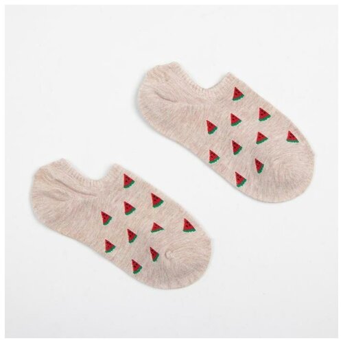 Носки , размер 36 - 40, бежевый носки minaku размер 23 25 розовый мультиколор