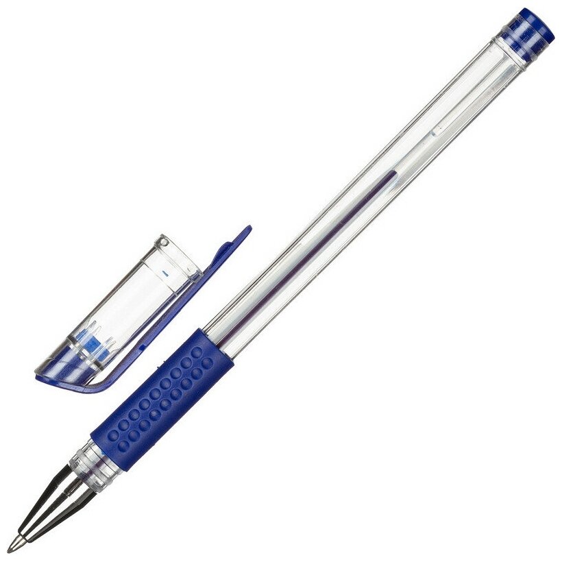 Ручка гелевая неавтомат. Attache Economy синий стерж, 0.5 мм, манж