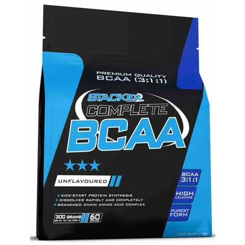 Аминокислоты Complete BCAA Stacker2 апельсин, 300 гр. БЦАА протеин изолят whey isolate с bcaa глютамин stacker2 750 гр банан