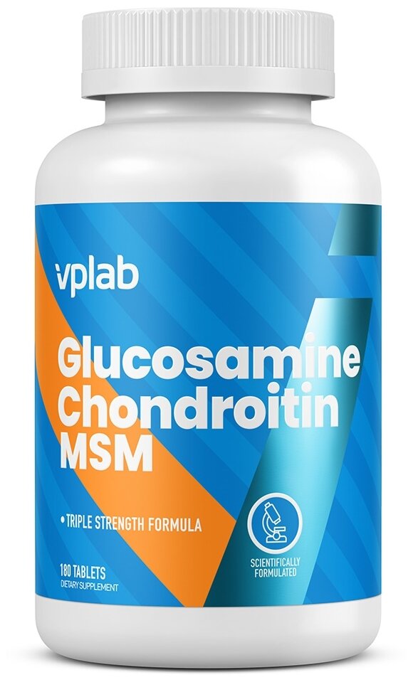 Препарат для укрепления связок и суставов vplab Glucosamine Chondroitin MSM