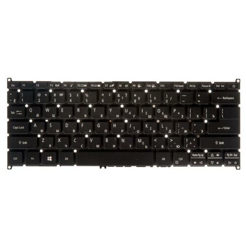 Клавиатура для ноутбука Acer Swift 3 SF314-51 SF314-51-52W2 SF314-51-31 Aspire S13 S5-371 Чёрная с подсветкой 380000₽