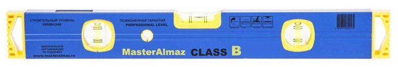 МастерАлмаз Слесарный уровень CLASS В 1200 мм 105091212