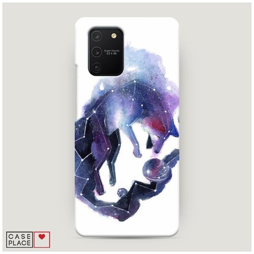фото Чехол пластиковый samsung galaxy a91 волк созвездие case place