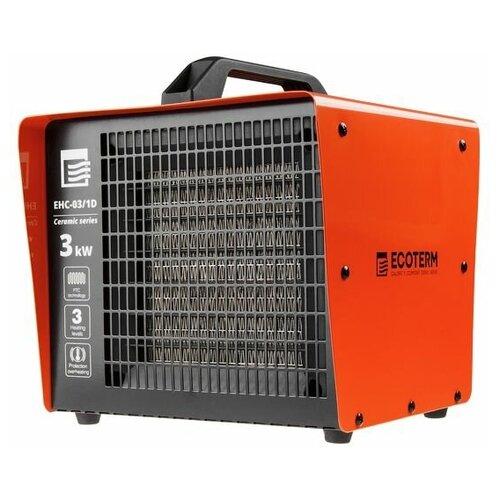 Нагреватель воздуха электр Ecoterm EHC-031D кубик 3 кВт 220 В термостат керамический элемент PTC ECOTERM 336000₽