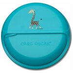 Ланч-бокс для перекусов Carl Oscar SnackDISC™ Giraffe 0.8л бирюзовый - изображение