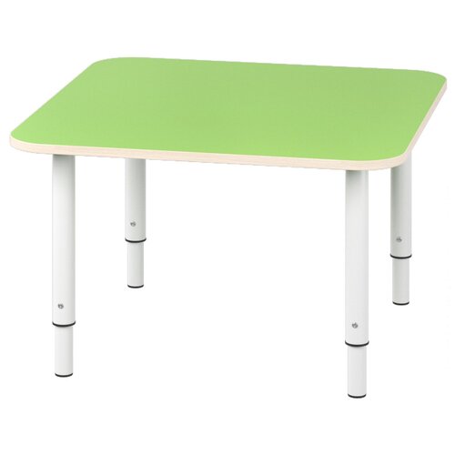 стол детский квадратный регулируемый зеленый