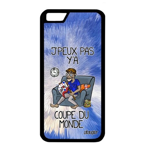 фото Защитный чехол на смартфон // apple iphone 6s // "не могу - кубок мира!" игра крутой, utaupia, голубой