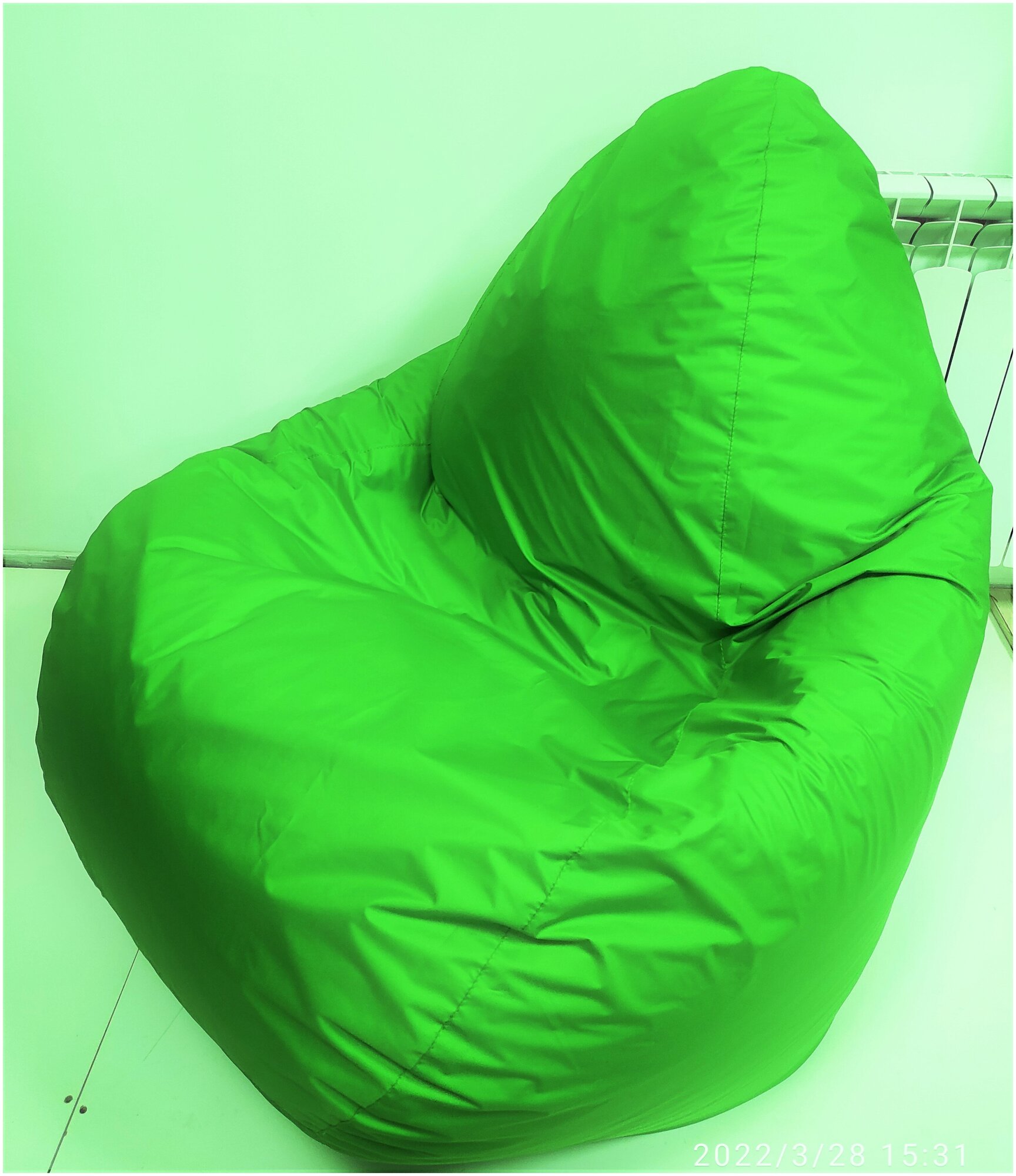 кресло-мешок пуфф ХХl Дюспо Зелёный - фотография № 1