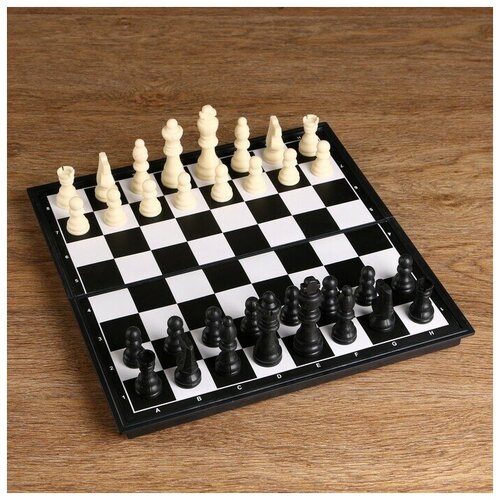 Игра настольная 'Шахматы', доска пластик 31х31 см, король 8 см, пешка 3,8 см игра настольная шахматы с 6лет