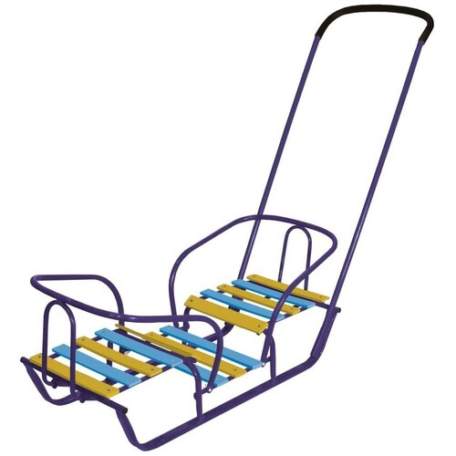 фото Санки- двойняшки, цвет синий nika