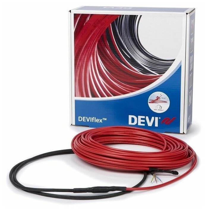 Теплый пол DEVI Flex двухжильный нагревательный кабель 18T, 270 Вт, 230V, 15м (140F1237) - фото №14