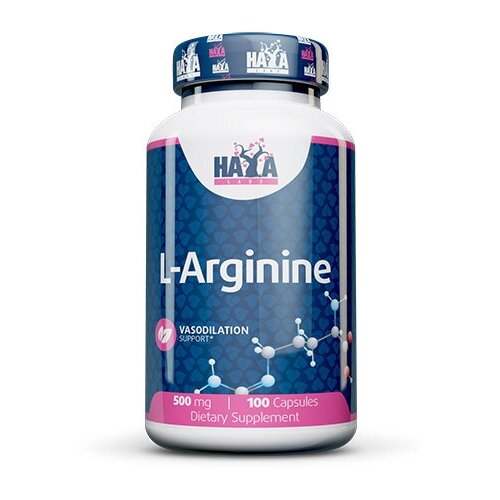 Haya Labs L-Arginine (L-аргинин) 500 мг 100 капсул haya labs arginine akg 1000 мг 100 табл haya labs