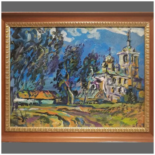 Картина подлинник «Вологодчина. Дмитриевское », художник Борис Глубоков, 29х34см, современное искусство, живопись