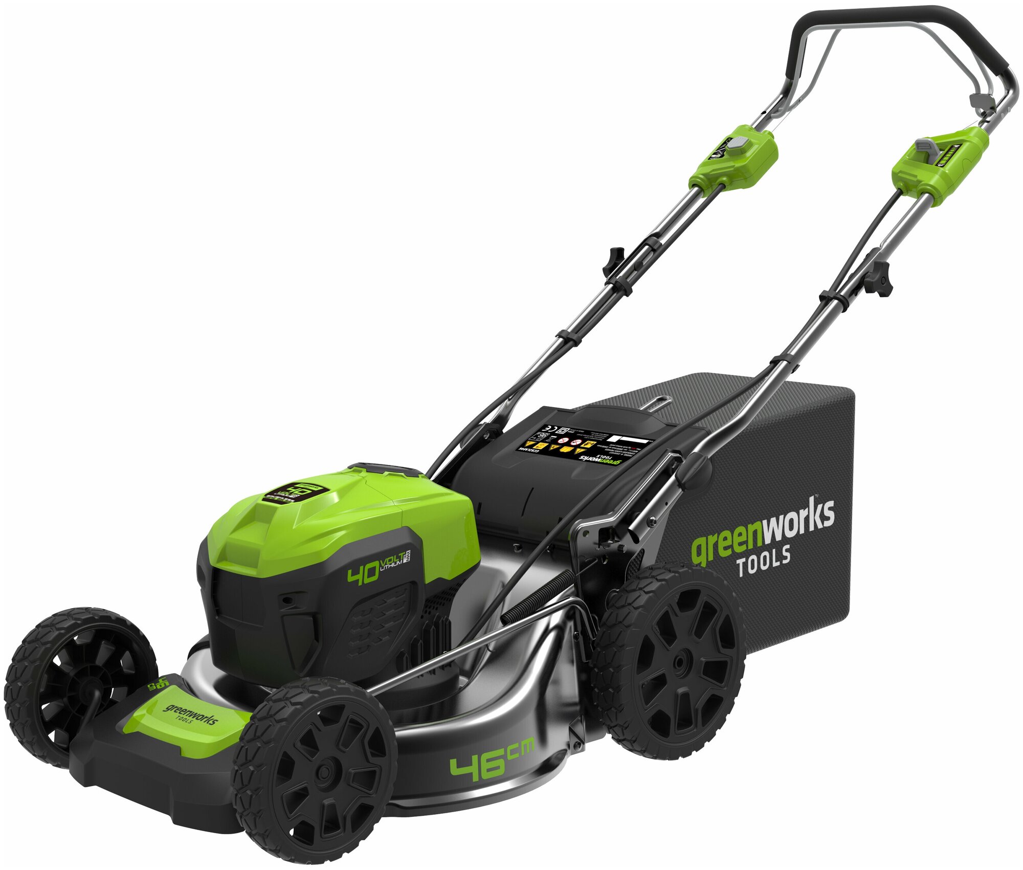 Электрическая газонокосилка Greenworks 2506807 GD40LM46SP (без АКБ и ЗУ) 46 см