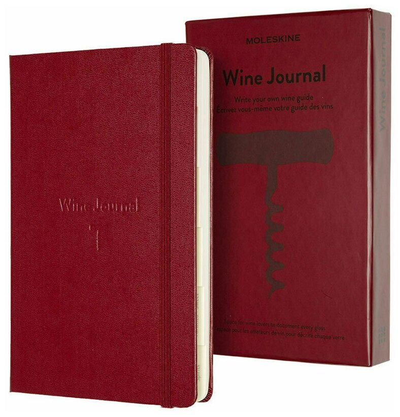 Блокнот Moleskine PASSION WINE PASWINE 130х210мм 400стр. подарочная коробка, винный