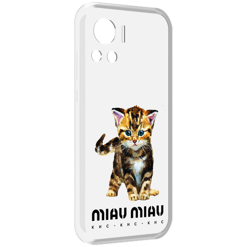 Чехол MyPads Бренд miau miau для Motorola Edge 30 Ultra задняя-панель-накладка-бампер