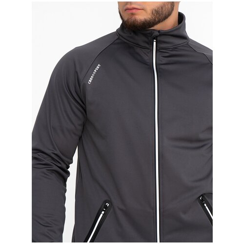 Куртка спортивная мужская Cross sport Тмс-044 (54, Черный)